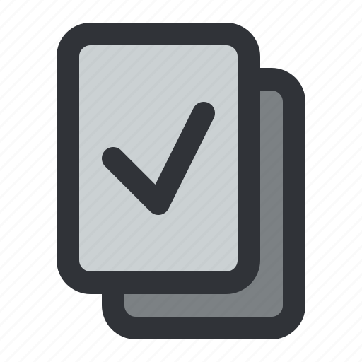 File, check, document, files, verified icon - Download on Iconfinder
