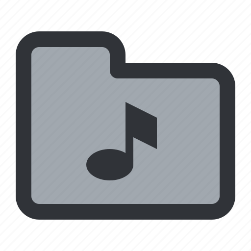 Audio, files, folder, music, sound, storage, documents icon - Download on Iconfinder