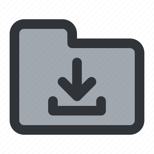 Arrow, documents, download, files, folder, storage icon - Download on Iconfinder