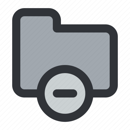 Files, folder, minus, remove, storage, documents icon - Download on Iconfinder