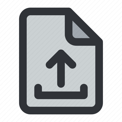 File, arrow, document, files, upload icon - Download on Iconfinder