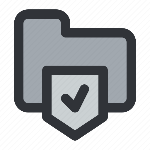 Check, files, folder, shield, storage, verified, documents icon - Download on Iconfinder
