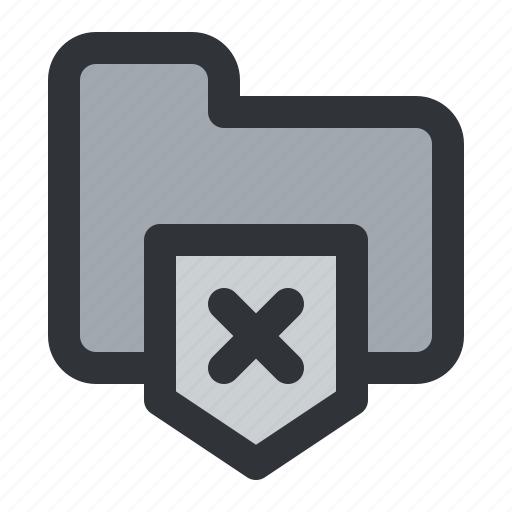Delete, files, folder, remove, shield, storage, documents icon - Download on Iconfinder