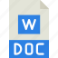 doc, download, extension, file, format, type 