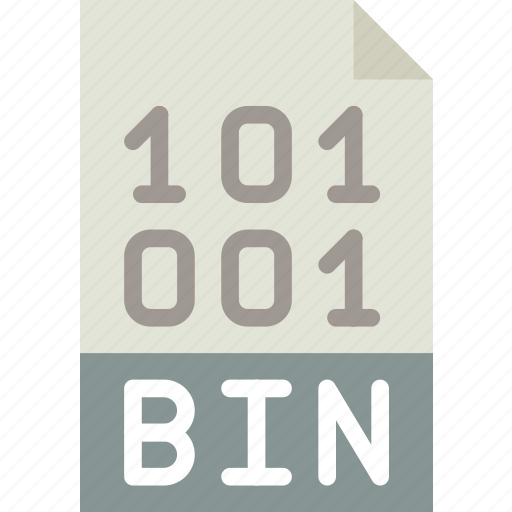 Bin, download, extension, file, format, type icon - Download on Iconfinder