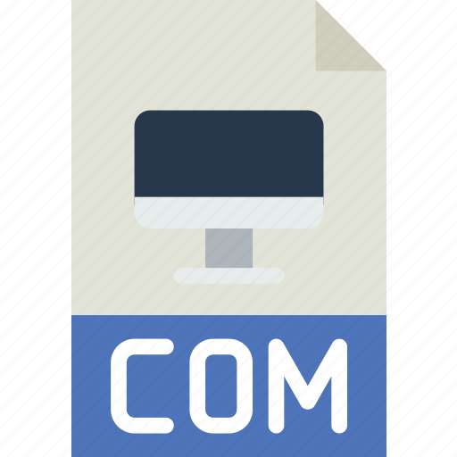 Com, download, extension, file, format, type icon - Download on Iconfinder