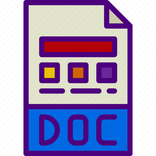 Doc, download, extension, file, format, type icon - Download on Iconfinder