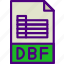 dbf, download, extension, file, format, type 