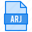 arj, document, extension, file, types 