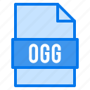document, extension, file, ogg, types