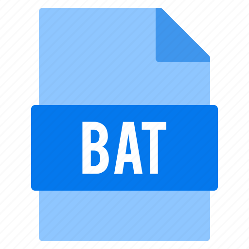 Bat, document, extension, file, types icon - Download on Iconfinder