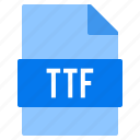 document, extension, file, ttf, types