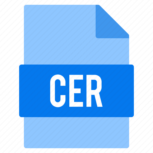 Cer, document, extension, file, types icon - Download on Iconfinder