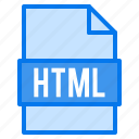 document, extension, file, html, types