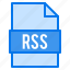 document, extension, file, rss, types 