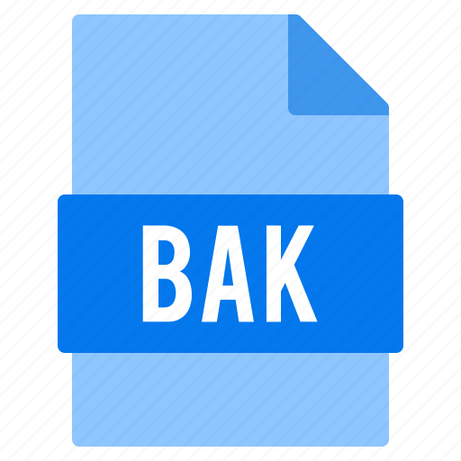 Bak, document, extension, file, types icon - Download on Iconfinder