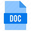 doc, document, extension, file, types