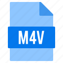document, extension, file, m4v, types