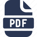solid, document, pdf, document pdf, file, format, file type icon