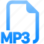 filetype, mp3, file, format, multimedia, media, audio, voice 