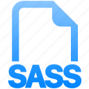filetype, sass, scss, file, format, extension, sheets, data, document
