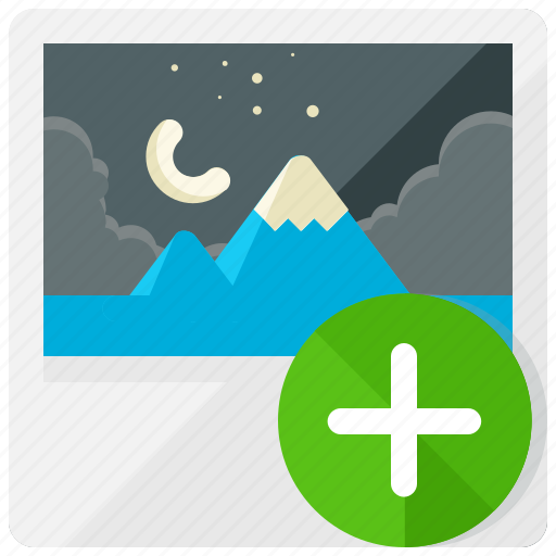 Add, image, file, gallery, new, photo, plus icon - Download on Iconfinder