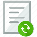 document, refresh, arrows, documents, file, files, sync
