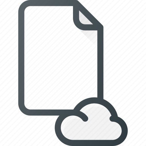 Cloud, documen, file, paper icon - Download on Iconfinder