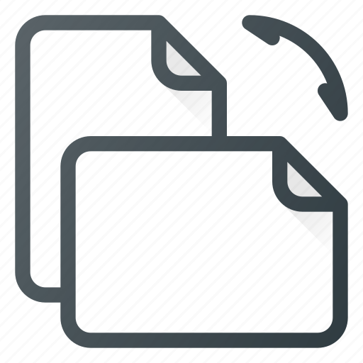 Documen, file, paper, rotate icon - Download on Iconfinder
