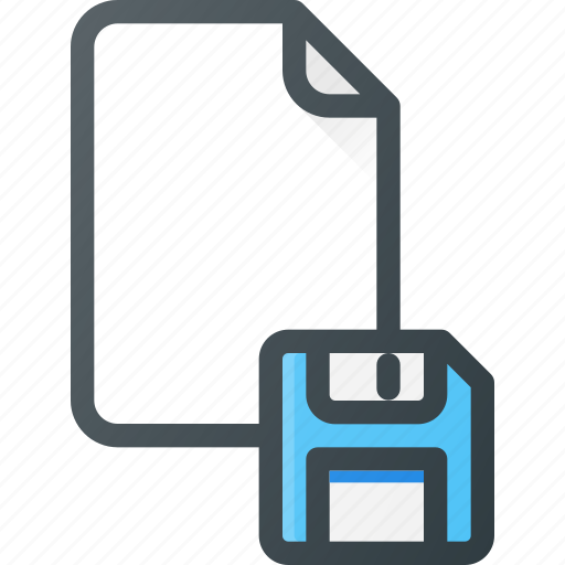 Documen, file, floppy, paper, save icon - Download on Iconfinder