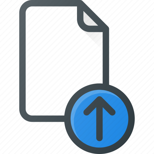 Documen, file, paper, upload icon - Download on Iconfinder