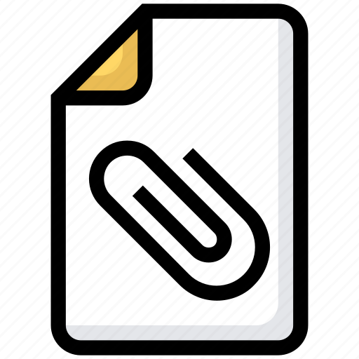 Attach, clip, file, paper clip icon - Download on Iconfinder