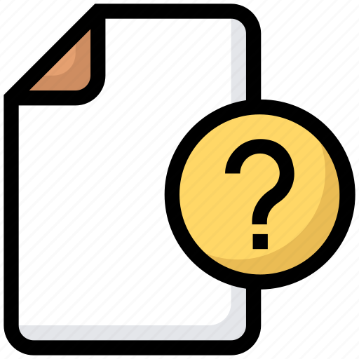 Document, file, mark, question icon - Download on Iconfinder