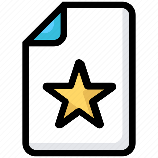 Document, favorite, file, star icon - Download on Iconfinder