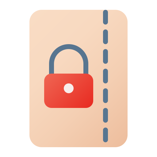 Data, document, file, folder, lock, password icon - Free download