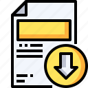 document, download, file, filetype, folder, office