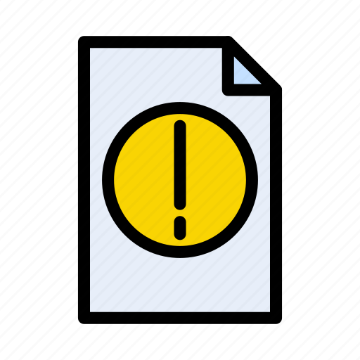 Alert, document, error, file, notice icon - Download on Iconfinder