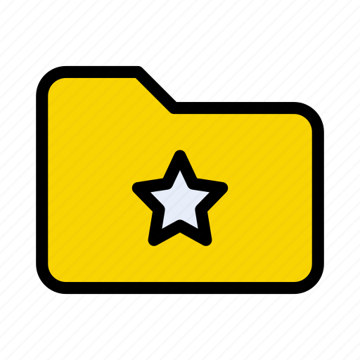 Files, folder, star, starred, storage icon - Download on Iconfinder