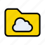 cloud, files, folder, online, storage 