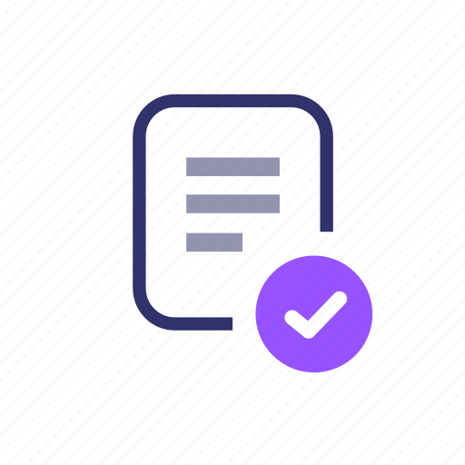Checked, document, extension, file, file type, format, paper icon - Download on Iconfinder