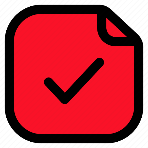 Approve, verified, note, organization, productivity, digital, notes icon - Download on Iconfinder