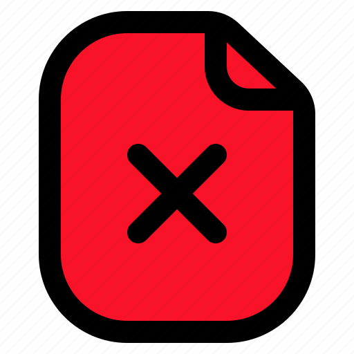 Delete, file, remove, document, trash, bin icon - Download on Iconfinder