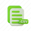 csv, file, document, folder, report, business, archive, chart