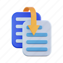 duplicate, file, document, folder, report, business, archive, chart