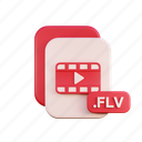 flv, file, document, folder, report, business, archive, chart