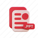 ppt, file, document, folder, report, business, archive, chart