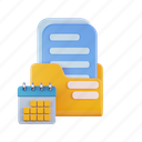 schedule, folder, file, document, report, business, archive, chart