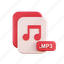 mp3, file, document, folder, report, business, archive, chart 