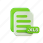 xls, file, document, folder, report, business, archive, chart 