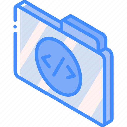 Code, file, folder, iso, isometric icon - Download on Iconfinder